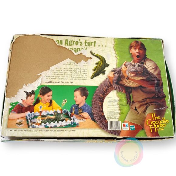 VTG 1999 Crocodile Hunter Board Game Motorized Steve Irwin COMPLETE Works READ - Picture 2 of 16